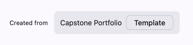 Portfolio Template Badge