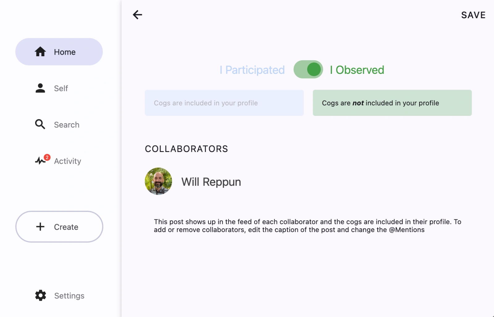 I Observed Option for Tagging