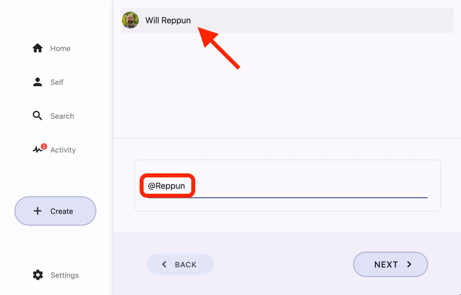 Tagging another student