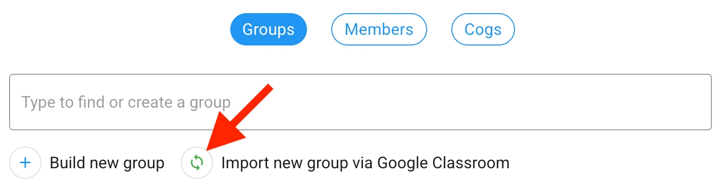 Import new group via Google Classroom