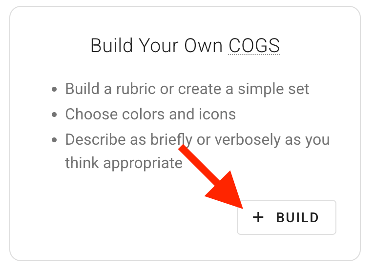 Build your own COGS