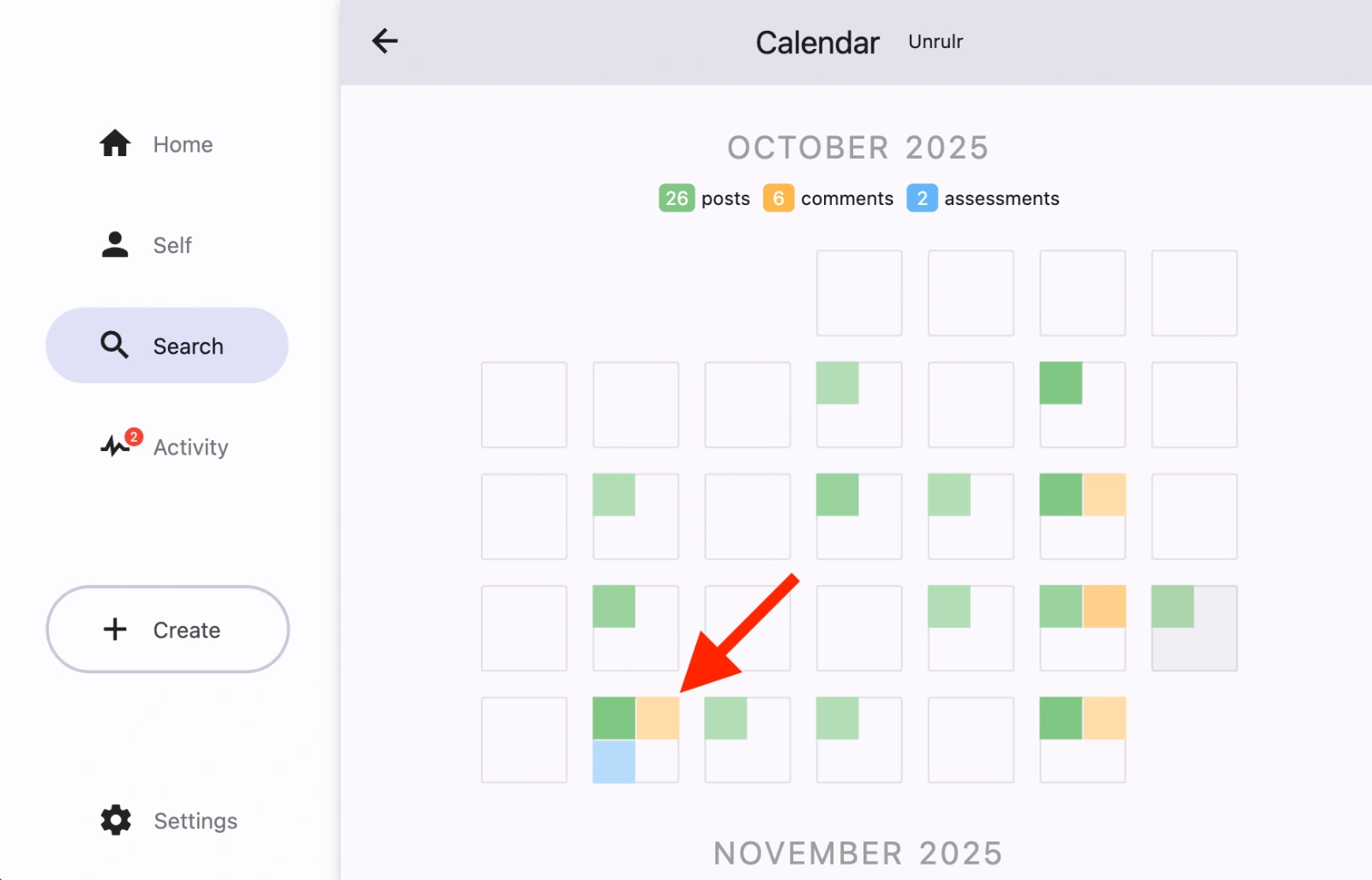 Calendar Detailed View