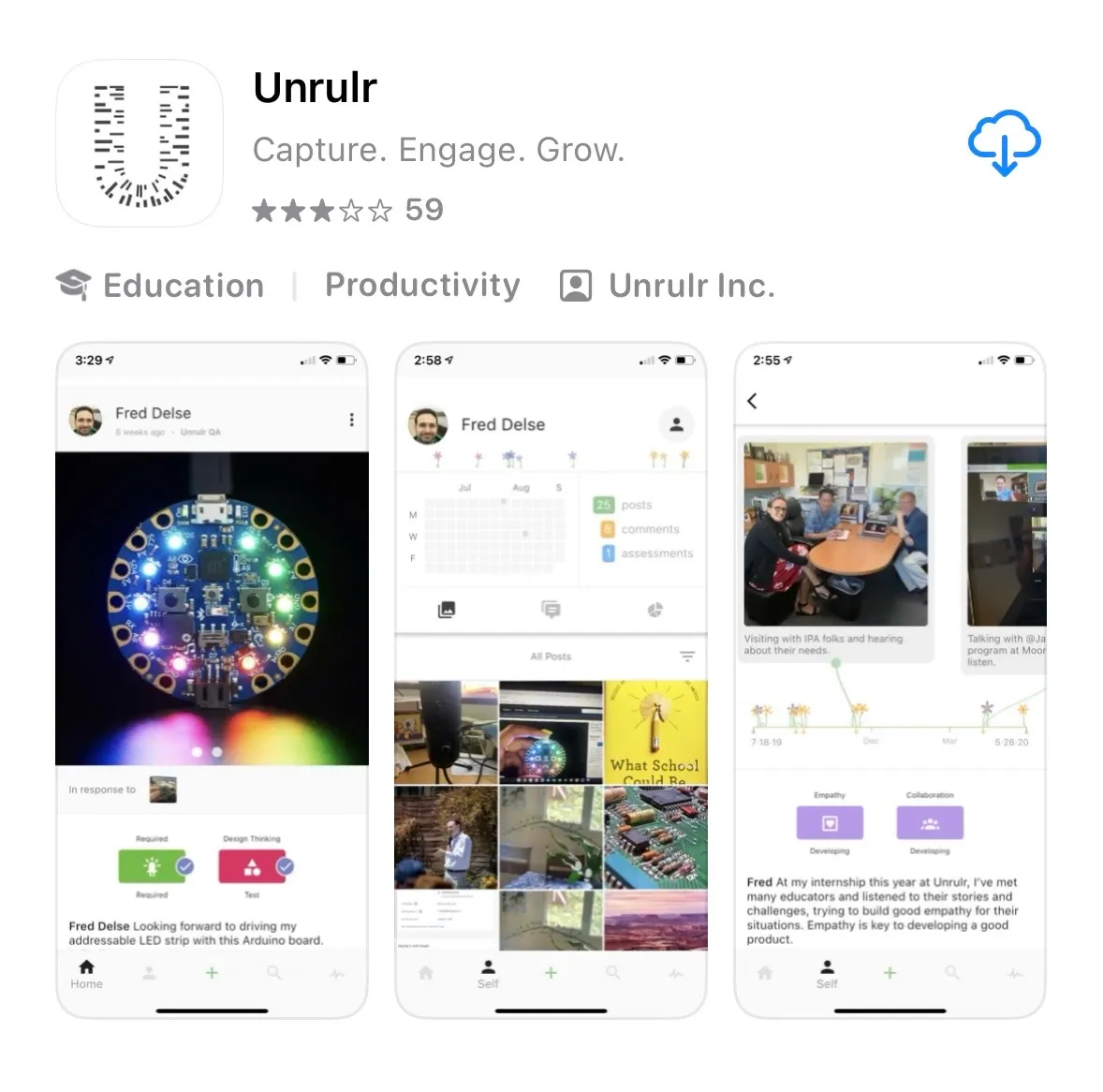 Unrulr app in the iOS app store