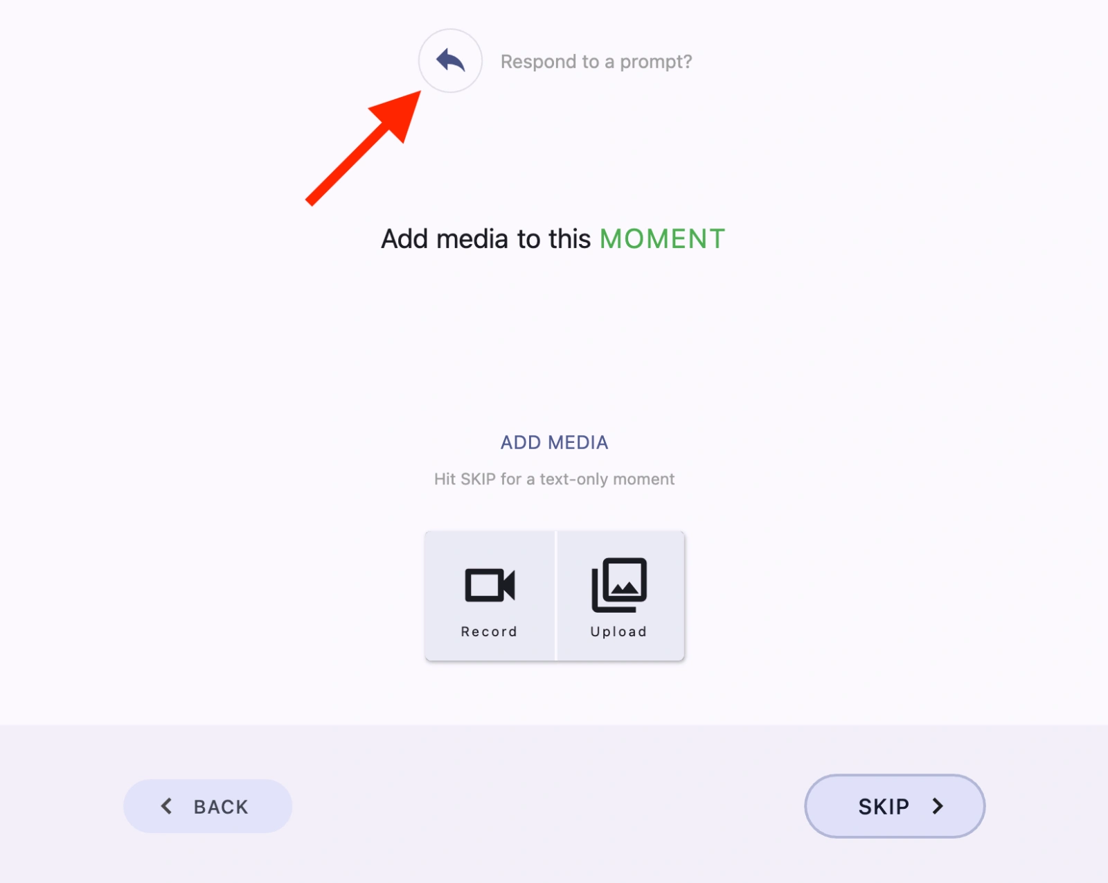 Respond to a Prompt Button in Post Creator