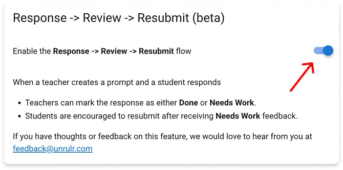 Resubmit Flow Option