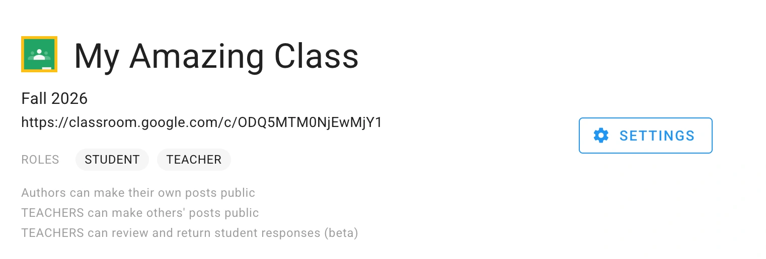 Group created via Google Classroom