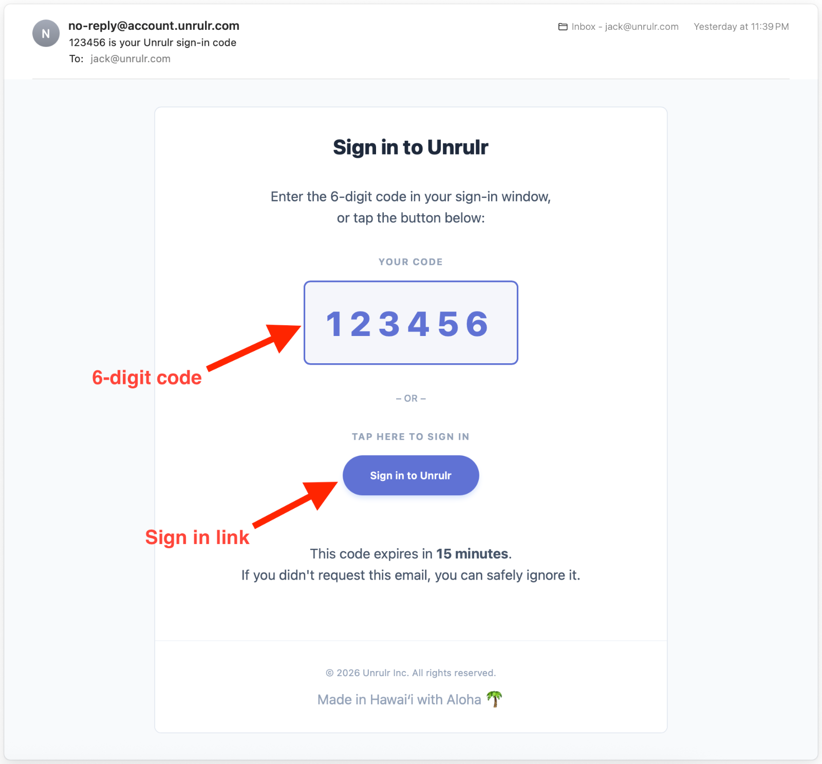 Unrulr Sign In Email