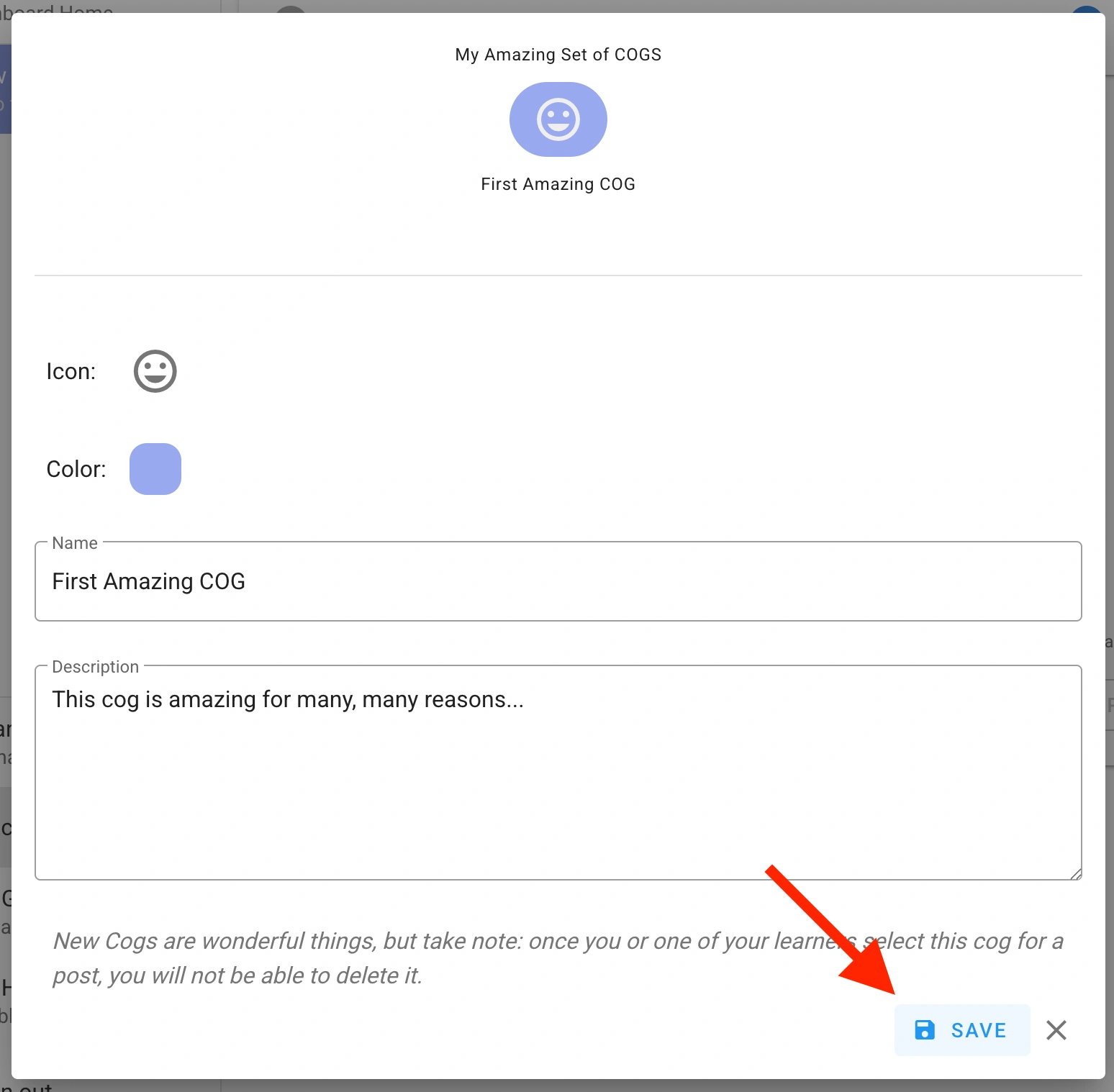 Individual COG Editor